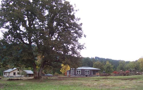 Before Carport added and Old House removed