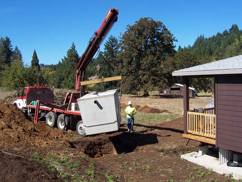 Installing Septic Tank